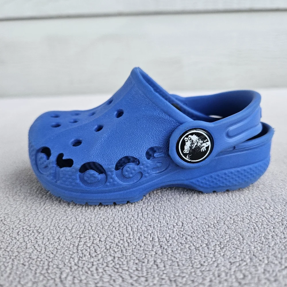 Crocs Baya Clog Toddle SZ 4 5 Slip-On Blue Water Shoes Unisex